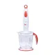 AFRA Japan Hand Blender Set, 700W, Stainless Steel Shaft, Quad Blade System, White/Red, 2 Years Warranty.