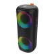 AFRA Bluetooth Speaker, 12watts, Black, Plastic Body, Ultra Bass, Rgb Light Show, Ipx4 Waterpoorf, 3.7v/3000Mah Rechargeable Battery, AF-0012BSBK, Esma Approved, 2 Years Warranty.