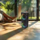 AFRA Bluetooth Speaker, 12watts, Black, Plastic Body, Ultra Bass, Rgb Light Show, Ipx4 Waterpoorf, 3.7v/3000Mah Rechargeable Battery, AF-0012BSBK, Esma Approved, 2 Years Warranty.