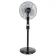 AFRA Electric Stand Fan, 60W, Adjustable Height, 5 Blades, Black, G-Mark, ESMA, RoHS, And CB Certified, AF-1660BK, 2 Years Warranty