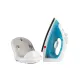 AFRA Cordless Steam Iron, 1600 W, Multiple Functions, Ceramic Coat Soleplate, Quick Reheat, Cordless, Water Level Indicator, Overheat Protection, Smooth Ironing, White/Blue, G-MARK, ESMA, ROHS, And CB Certified With 2 Years Warranty.