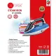 AFRA Steam Iron, 2200 W, Ceramic Coat Soleplate, Heat Distribution, Fast Heat-Up, Double Safety, White/Grey/Blue, G-MARK, ESMA, ROHS, and CB Certified, AF-2200IRBL, with 2 years Warranty