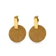 AFRA FROST GOLD STAINLESS STEEL EARRING