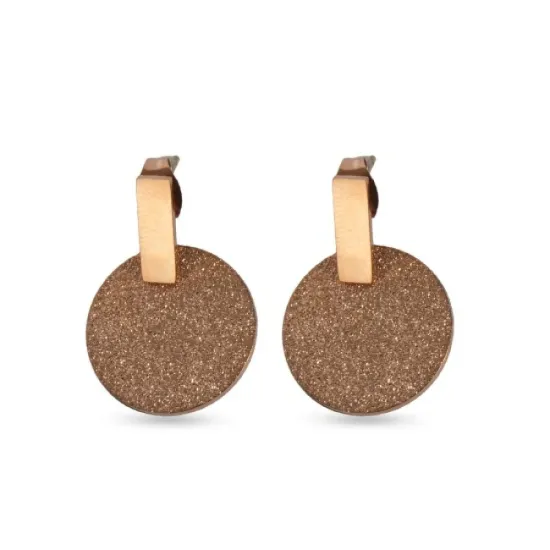 AFRA FROST ROSEGOLD STAINLESS STEEL EARRING