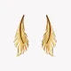 AFRA PALMETTE GOLD STAINLESS STEEL EARRING