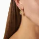 AFRA PALMETTE GOLD STAINLESS STEEL EARRING