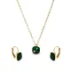 AFRA DEMETER GOLD STAINLESS STEEL SET -NECKLACE+EARRINGS