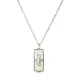 AFRA GLAZE SILVER STAINLESS STEEL NECKLACE