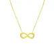 AFRA INFINITE GOLD STAINLESS STEEL NECKALCE