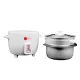 Afra Rice Cooker, 1.0 Litre Capacity, Non-stick Inner Pot, Glass Lid, Aluminium Heating Plate, Keep-warm Function, G-mark, ESMA, ROHS, And CB Certified, AF-1040RCWT, 2 Years Warranty