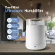 AFRA Cool Mist Ultrasonic Humidifier, 4 Liter, Top Fill, Touch Control, LED Lighting, Timer, User-Friendly Design, 2 Year Warranty.