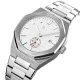 AFRA Octavian Gentleman’s Watch, Lightweight Metal Case, White Dial, Metal Bracelet Strap, Water Resistant 30m