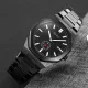 AFRA Octavian Gentleman’s Watch, Lightweight Black Metal Case, Black Dial, Metal Bracelet Strap, Water Resistant 30m