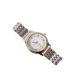 AFRA RADIANT GENTS WATCH SILVER/GOLD CASE WHITE DIAL SILVER/GOLD BRACELET