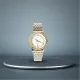 AFRA RADIANT GENTS WATCH SILVER/GOLD CASE WHITE DIAL SILVER/GOLD BRACELET