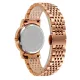 AFRA Calla Lady’s Watch, Rose Gold Metal Alloy Case, White Mop Dial, Rose Gold Bracelet Strap with Latch, Water Resistant 30m