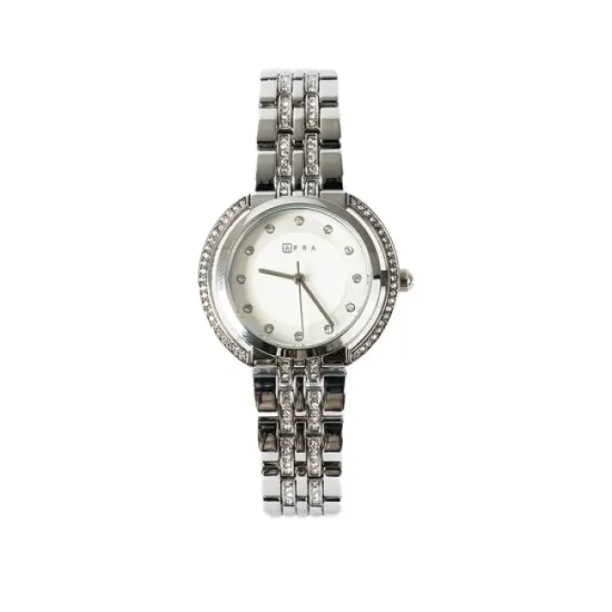 AFRA HELENE LADIES WATCH SILVER CASE SILVER MOP DIAL SILVER BRACELET