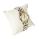 AFRA RADIANT LADIES WATCH SILVER/GOLD CASE WHITE DIAL SILVER/GOLD BRACELET