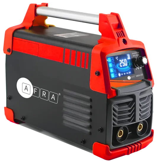 AFRA Inverter Welder, 240 V, 250A Maximum, Anti-Stick, Anti-Force, Hot Start, Digital Interface, ARC-Force, Accessories Included, CE Certified.