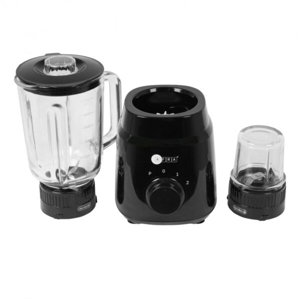 AFRA 2 in 1 Blender, 2-speed settings, Pulse Function, 1.5 Litre Capacity, 4 Cutting Blades, Blender & Grinder Jar, Easy-To-Clean, G-Mark, ESMA, RoHS, And CB Certified, AF-600BLBK, 2 Years Warranty - Image 6