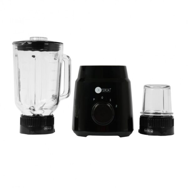 AFRA 2 in 1 Blender, 2-speed settings, Pulse Function, 1.5 Litre Capacity, 4 Cutting Blades, Blender & Grinder Jar, Easy-To-Clean, G-Mark, ESMA, RoHS, And CB Certified, AF-600BLBK, 2 Years Warranty - Image 4
