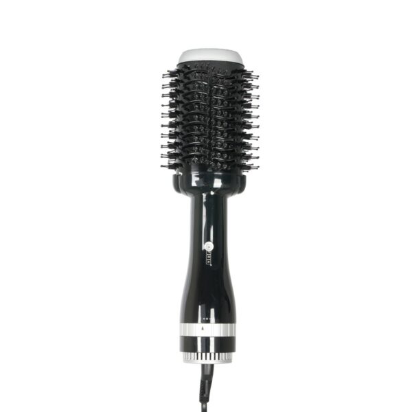 AFRA Hair Dryer Brush, 1000-1200w, Anti-scald head, -1-2 Settings Cool Air Function, 360-degree swivel cord, Nylon long comb tooth & Bristle short comb tooth AF-1200BDBK, 1 Year Warranty