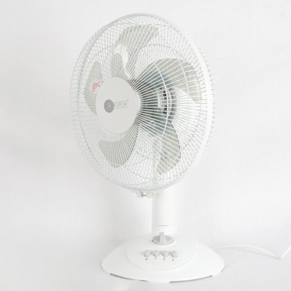 AFRA 12-Inch Table Fan, 60W, 3 Speed Settings, 1200 RPM, Timer Control – AF-1260TFWT, 1-Year Warranty - Image 3