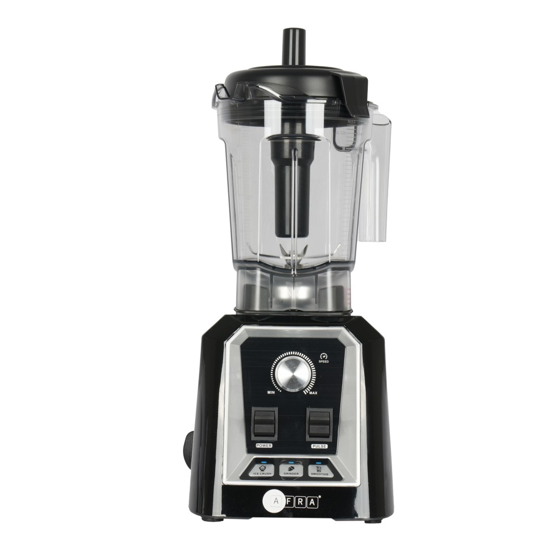 AFRA Professional Blender, 1600W High-speed Copper motor (9540), Food grade 6 PCS SUS blades, 2L Unbreakable Jar, Dry Grinding + Wet Grinding, Overloaded Protection, AF-162PBBK, 2 Year Warranty