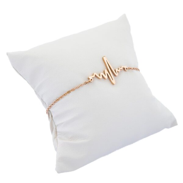 AFRA JEW HEARTBEAT ROSEGOLD STAINLESS STEEL BRACELET - Image 2