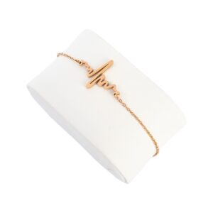 AFRA JEW HEARTBEAT ROSEGOLD STAINLESS STEEL BRACELET