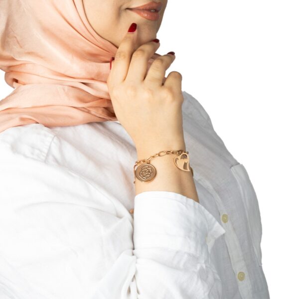 AFRA JEW ROSETTE ROSEGOLD STAINLESS STEEL BRACELET - Image 2