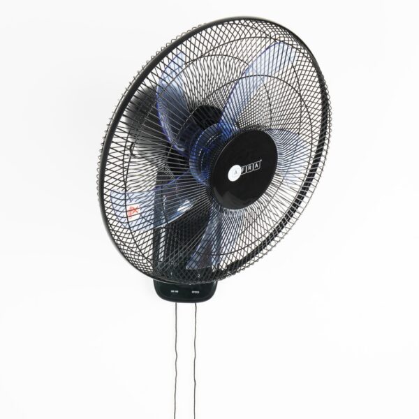 AFRA Wall Mount Fan, 16 Inch, 60w, 5.5m3/min Flow Rate, 90? Oscillation, RPM 1250 with 3 Speed Setting, Black, AF-1612WFBK, 2 Year Warranty - Image 3