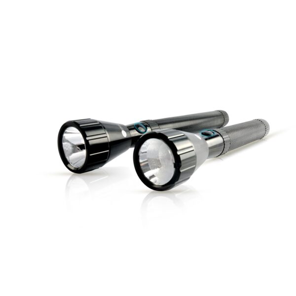 AFRA LED Flashlight Set, 5W, 2 in 1 Combo, Rechargeable Battery 1500MAH, Waterproof, Shock and Corrosion Resistant, Heavy-duty Design, With AC Adapter, 2 Years Warranty - Image 4