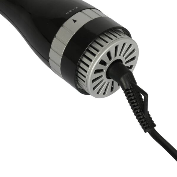 AFRA Hair Dryer Brush, 1000-1200w, Anti-scald head, -1-2 Settings Cool Air Function, 360-degree swivel cord, Nylon long comb tooth & Bristle short comb tooth AF-1200BDBK, 1 Year Warranty - Image 4
