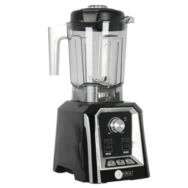 AFRA Professional Blender, 1600W High-speed Copper motor (9540), Food grade 6 PCS SUS blades, 2L Unbreakable Jar, Dry Grinding + Wet Grinding, Overloaded Protection, AF-162PBBK, 2 Year Warranty - Image 2