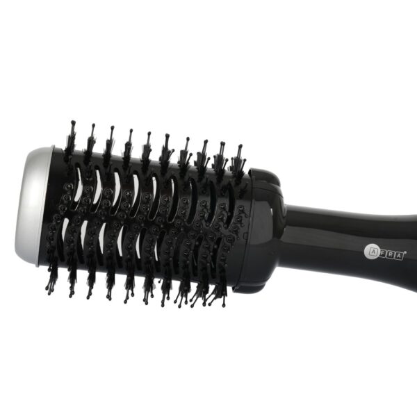 AFRA Hair Dryer Brush, 1000-1200w, Anti-scald head, -1-2 Settings Cool Air Function, 360-degree swivel cord, Nylon long comb tooth & Bristle short comb tooth AF-1200BDBK, 1 Year Warranty - Image 5