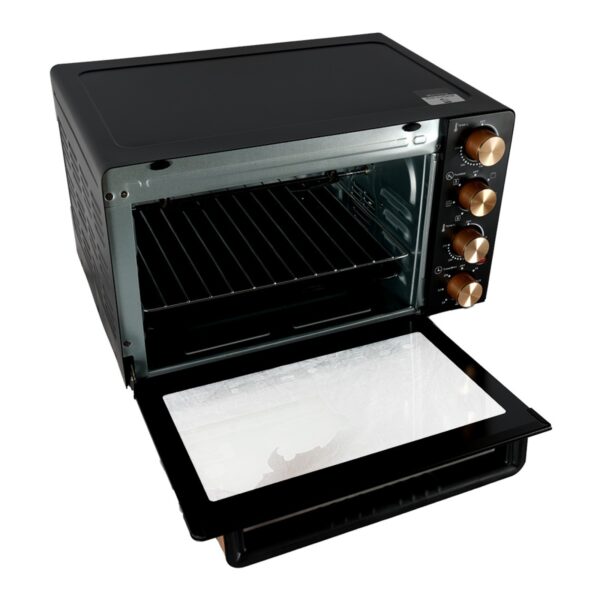 AFRA Electric Oven Toaster, 45L, 1700w Convection Rotisserie & Oven Lamp, 4 Knobs Tray, Rack, Handle, 7-Functions control, Adjustable Thermostat 70 to 250C, AF-4517OTBK, 2-Year Warranty - Image 4
