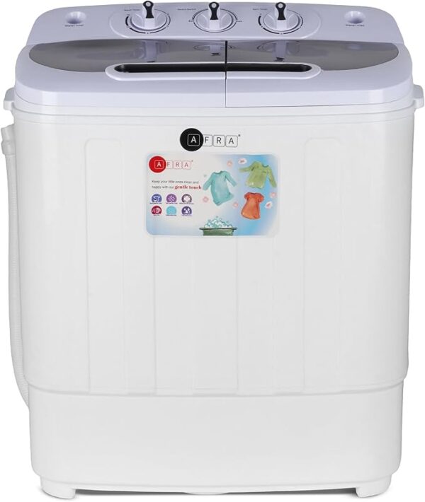 AFRA Baby Washing Machine 3.6kg – Compact Spin & Dry Washer, AF-3624BWTT