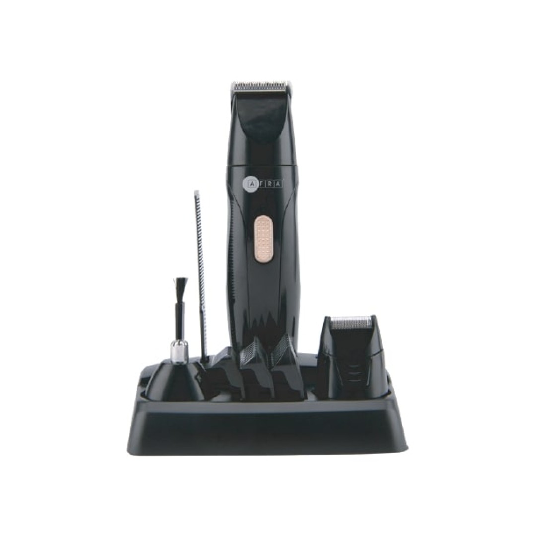 AFRA Personal 3 In 1 Hair Clipper, Grooming Kit, LED Display, 600mah NI-MH Battery, IPXO Rating, 35mins Discharging Time, AF-0003HTBK, 1 Year Warranty.