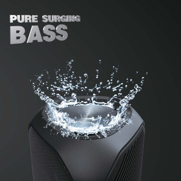 AFRA Bluetooth Speaker | 24W Ultra Bass | RGB Light | IPX4 Waterproof | Rechargeable Battery | AF-0024BSBK - Image 6