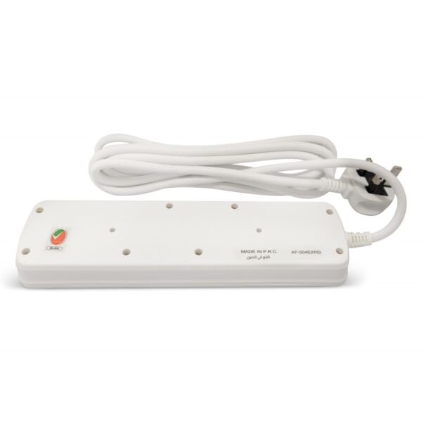 AFRA Extension Cord 5m, 4 Way, 4 Universal Sockets, 5 Meter Cable, Easy Set-Up & Storage, Shockproof, 250V, AF-004EXRD-5MT, with 2 years warranty - Image 6