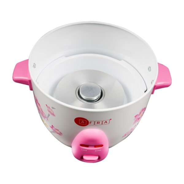 AFRA Rice Cooker, 300W, Non-Stick Coating, 0.6L Capacity, Keep-Warm Function, With Measuring Cup And Spoon, G-MARK, ESMA, ROHS, And CB Certified, AF-0630RCWT, 2 Years Warranty. - Image 2