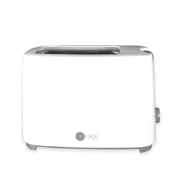 AFRA Electric Breakfast Toaster, 700W, 2 Slots, Removable Crumb Tray, Plastic Body, White Finish, G-Mark, ESMA, RoHS, CB certified, AF-100240TOWH, 2 years warranty - Image 6