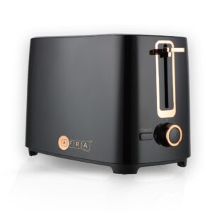 AFRA Electric Toaster 700W – 2 Slots, Crumb Tray, Safety Eject, Black Plastic Body – AF-100700TOBL
