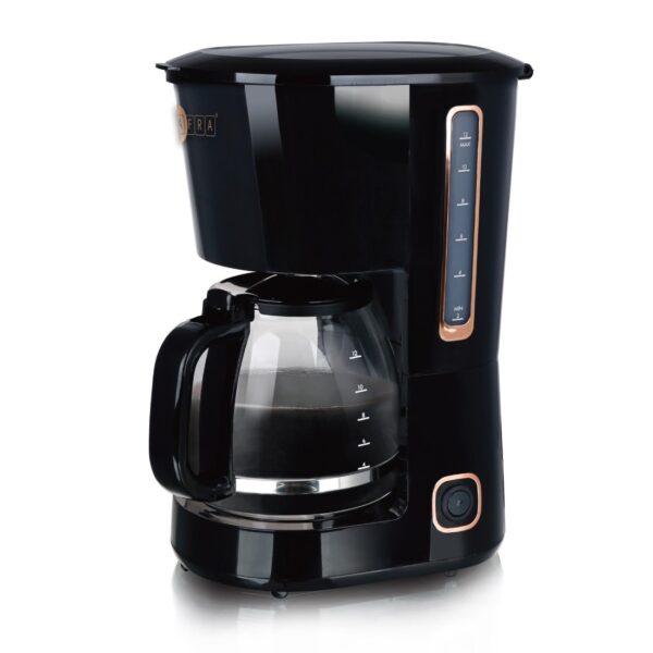AFRA Coffee Maker, 1.5L Capacity, 750W, Anti-Drip, Removable Filter, Automatic Shut Off, G-Mark, ESMA, RoHS, CB certified, AF-15750CMKBL, 2 Years Warranty