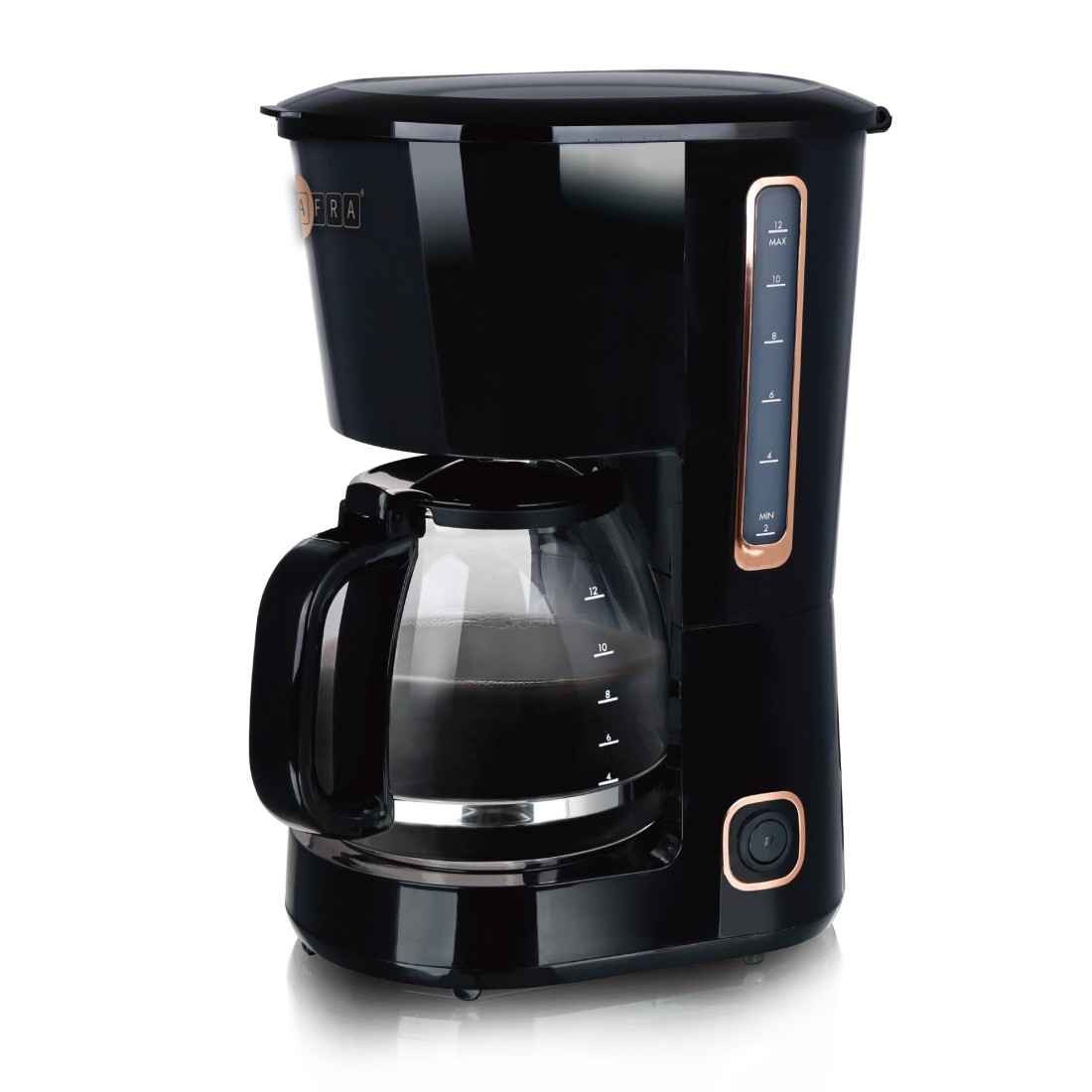 AFRA Coffee Maker, 1.5L Capacity, 750W, Anti-Drip, Removable Filter, Automatic Shut Off, G-Mark, ESMA, RoHS, CB certified, AF-15750CMKBL, 2 Years Warranty