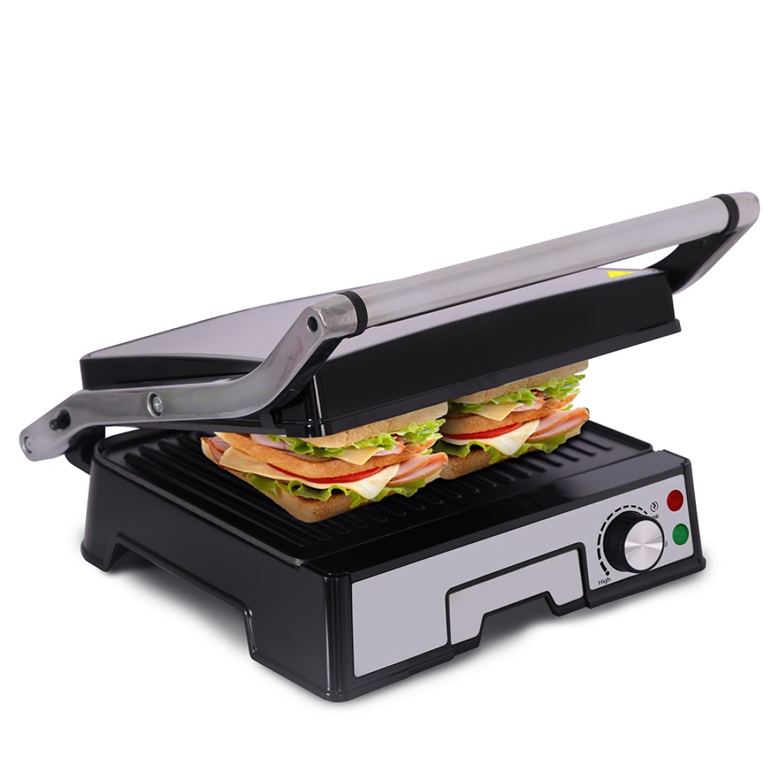AFRA 4 Slice Non-Stick Contact Health Grill, 2000 Watts, Adjustable Temperature, AF-1840CGSS, 2 Year Warranty