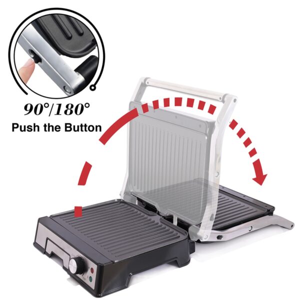 AFRA 4 Slice Non-Stick Contact Health Grill, 2000 Watts, Adjustable Temperature, AF-1840CGSS, 2 Year Warranty - Image 7