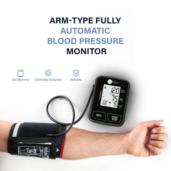 AFRA Digital Blood Pressure Monitor, AF-200BPMA, Black, Arm Type, Small, 2 Year Warranty - Image 5