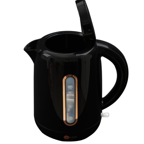 AFRA Electric Kettle 2200W – 1.7L, Auto Shut-Off, Strix Control, Black, AF-201850KTBL - Image 4